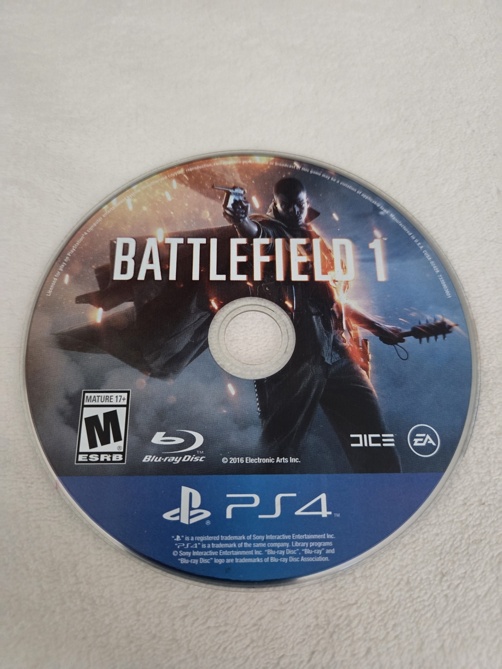 Sony Battlefield 1 PS4 Game Disc - Blue